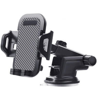 HKM-392723 Carbon Fiber Car Phone Holder - Anti-Vibration, Anti-Skid for 4.0-7.0 inch Devices