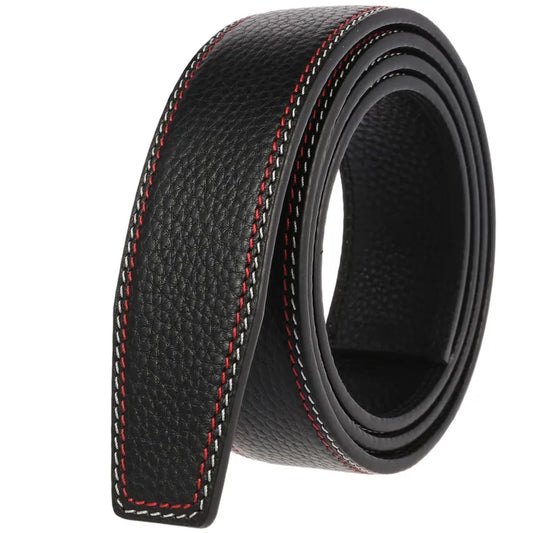 HKM-392723 First Layer Cowhide Colour Thread Men's Fashion Belt - Model LY35-3597