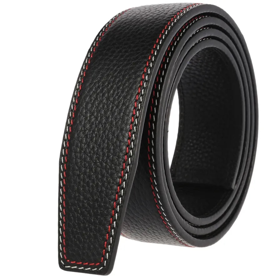 HKM-392723 First Layer Cowhide Colour Thread Men's Fashion Belt - Model LY35-3597