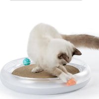 HKM-3927613 Cat Scratching Board with Corrugated Paper and Catnip - Multi-Function Claw Grab Pad for Pets