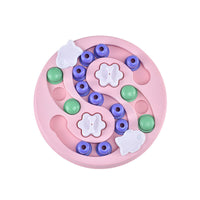 HKM-3928253 Maze Puzzle Toy for Pets - Interactive Feeding Device, Durable Non-Toxic Material, Blue-Green, Pink, Purple, 29.5 cm