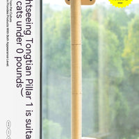HKM-3929021 Glass Wall Chamfer Cat Scratch Tree with Strong Adhesive Suckers and Simple Design