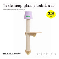 HKM-3929021 Glass Wall Chamfer Cat Scratch Tree with Strong Adhesive Suckers and Simple Design
