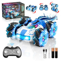 HKM-392979 4WD 2.4 GHz Double-Sided Rotating Remote Control Drift Stunt Car with LED Lights