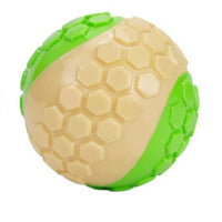 HKM-3930045 Interactive Bite-Resistant TPR Colorful Grid Ball Dog Toy - 6CM Diameter