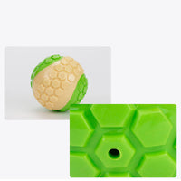 HKM-3930045 Interactive Bite-Resistant TPR Colorful Grid Ball Dog Toy - 6CM Diameter