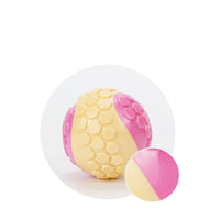 HKM-3930045 Interactive Bite-Resistant TPR Colorful Grid Ball Dog Toy - 6CM Diameter