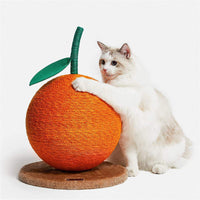 HKM-3930685 Cherry Cat Climbing Scratching Post with Natural Sisal & Plush Toy