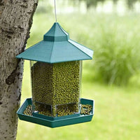 HKM-393107 Weatherproof Outdoor Hanging Bird Feeder for Balconies - Plastic, 7.5 x 20 x 24cm