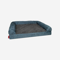 HKM-3931453 Waterproof Removable Suede Cotton Fleece Kennel in Coffee, Navy, and Silver - Multiple Sizes Available