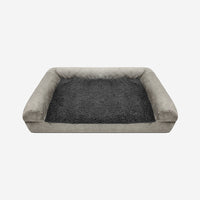 HKM-3931453 Waterproof Removable Suede Cotton Fleece Kennel in Coffee, Navy, and Silver - Multiple Sizes Available
