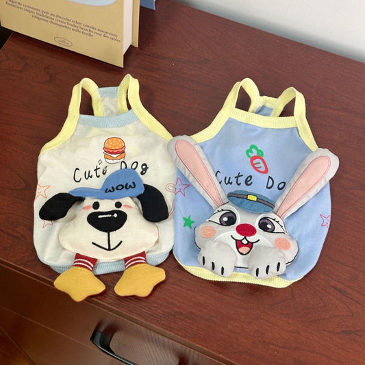 HKM-3932989 Breathable Polyester Strap Traction Dog Clothes in Assorted Colors and Sizes