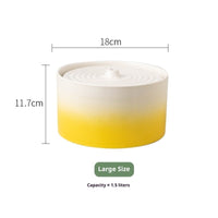 HKM-3933245 Ceramic Electric Cat Water Dispenser Fountain in Various Sizes and Colors