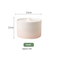 HKM-3933245 Ceramic Electric Cat Water Dispenser Fountain in Various Sizes and Colors