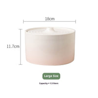 HKM-3933245 Ceramic Electric Cat Water Dispenser Fountain in Various Sizes and Colors