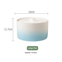 HKM-3933245 Ceramic Electric Cat Water Dispenser Fountain in Various Sizes and Colors