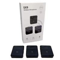 HKM-393363 Dual Transmitter Wireless Microphone System with Receiver for Smartphones and Cameras