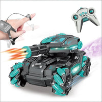 HKM-393427 Multi-Function Remote Control Tank Vehicle with Water Bomb Function, Spray, Sound, and Light Features