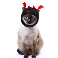HKM-3934653 Halloween Cat Headgear with Wings - Orange & Black/Red Options