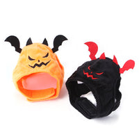 HKM-3934653 Halloween Cat Headgear with Wings - Orange & Black/Red Options
