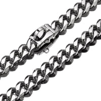 HKM-3935165 Titanium Steel Dog Chain Collar with Polished Finish and Vacuum Plating