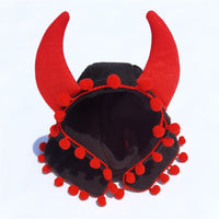 HKM-3935549 Cozy Fleece Hooded Pet Cloak for Halloween and Christmas in Black, Red, and Yellow