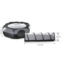 HKM-3936829 Foldable Cat Tunnel with Detachable Design and Multi-Purpose Use for Play and Relaxation