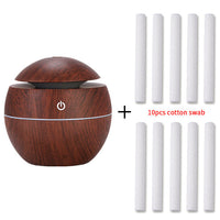 HKM-393683 Mini Wood Grain Essential Oil Diffuser and Humidifier for Home and Hotel Use