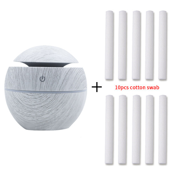 HKM-393683 Mini Wood Grain Essential Oil Diffuser and Humidifier for Home and Hotel Use