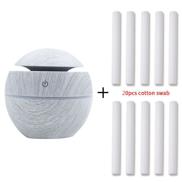 HKM-393683 Mini Wood Grain Essential Oil Diffuser and Humidifier for Home and Hotel Use