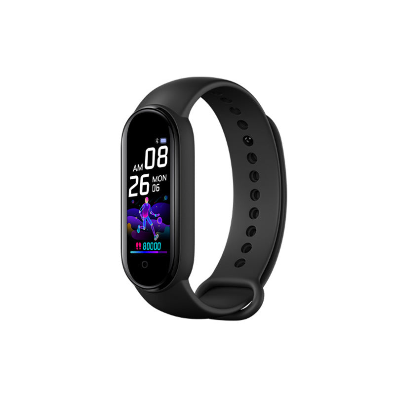 HKM-393683 Smart Sports Bracelet with Heart Rate and Blood Pressure Monitoring, Step Count, Compatible with iPhone and Android