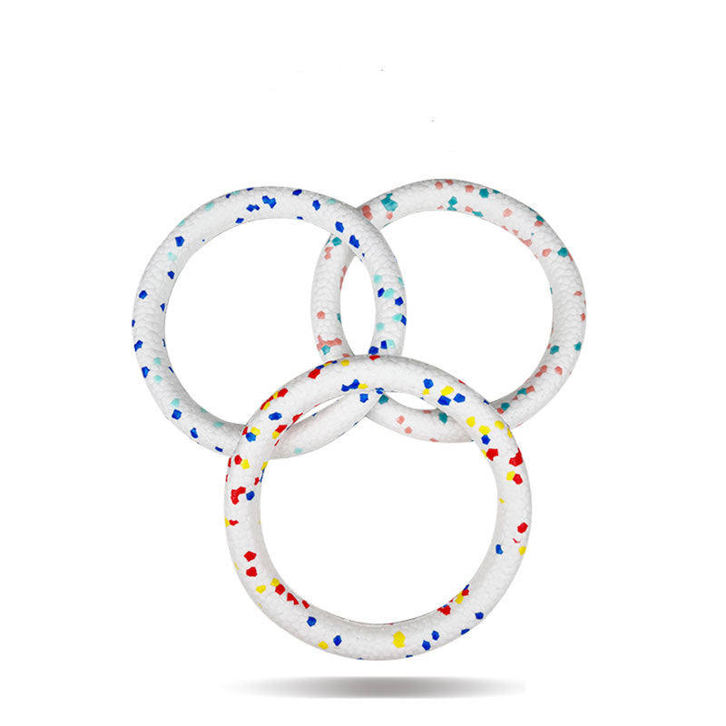 HKM-3937981 ETPU Bite Resistant Dog Toy Ring - 18cm Diameter for Dogs Under 12KG