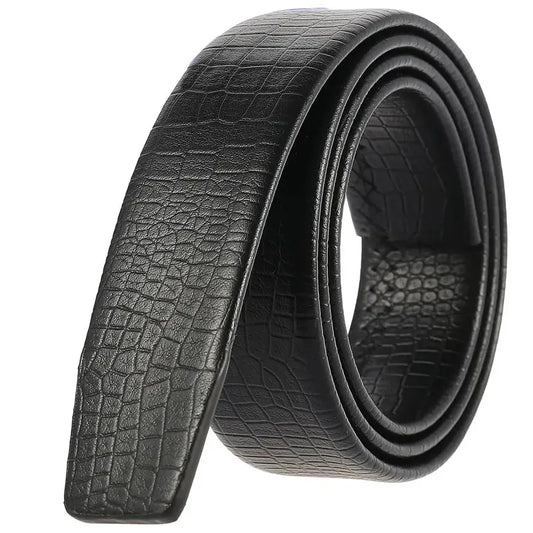 HKM-393875 Durable Automatic Leather Belt with Scratch-Resistant Edging