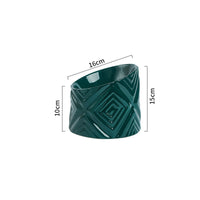 HKM-3939133 Oblique Neck Ceramic Cat Bowl ¨C 200ml, Dark Green & Yellow