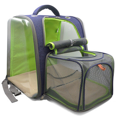 HKM-3939389 Transparent Window Pet Backpack with Ventilation Holes for Comfort