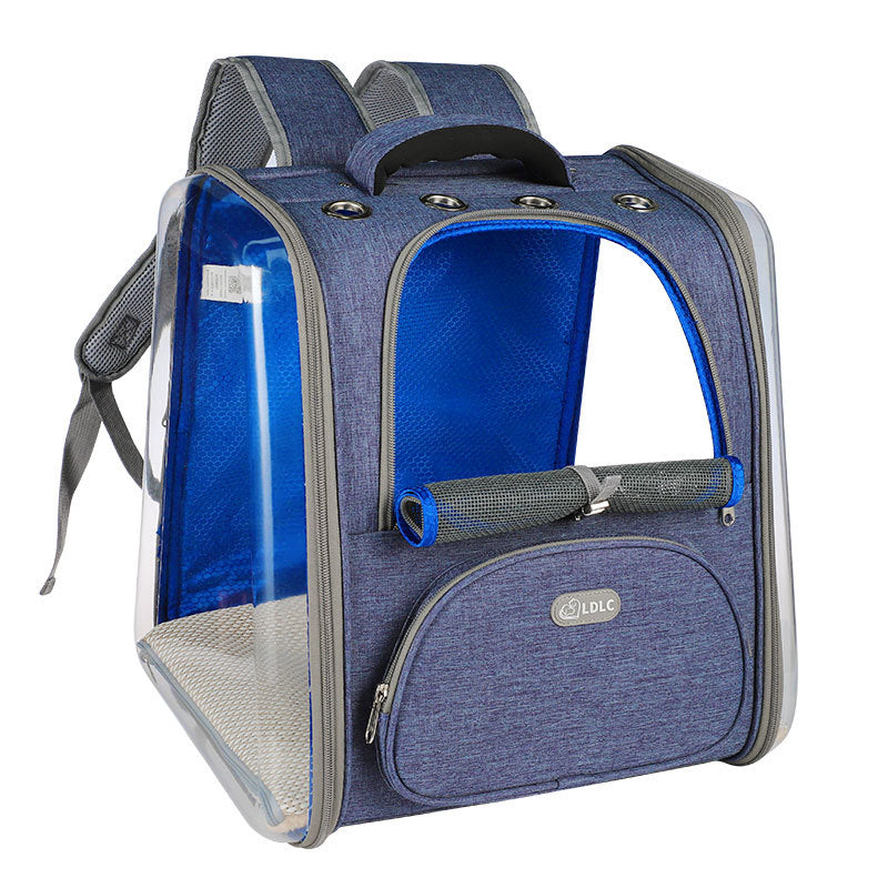 HKM-3939389 Transparent Window Pet Backpack with Ventilation Holes for Comfort