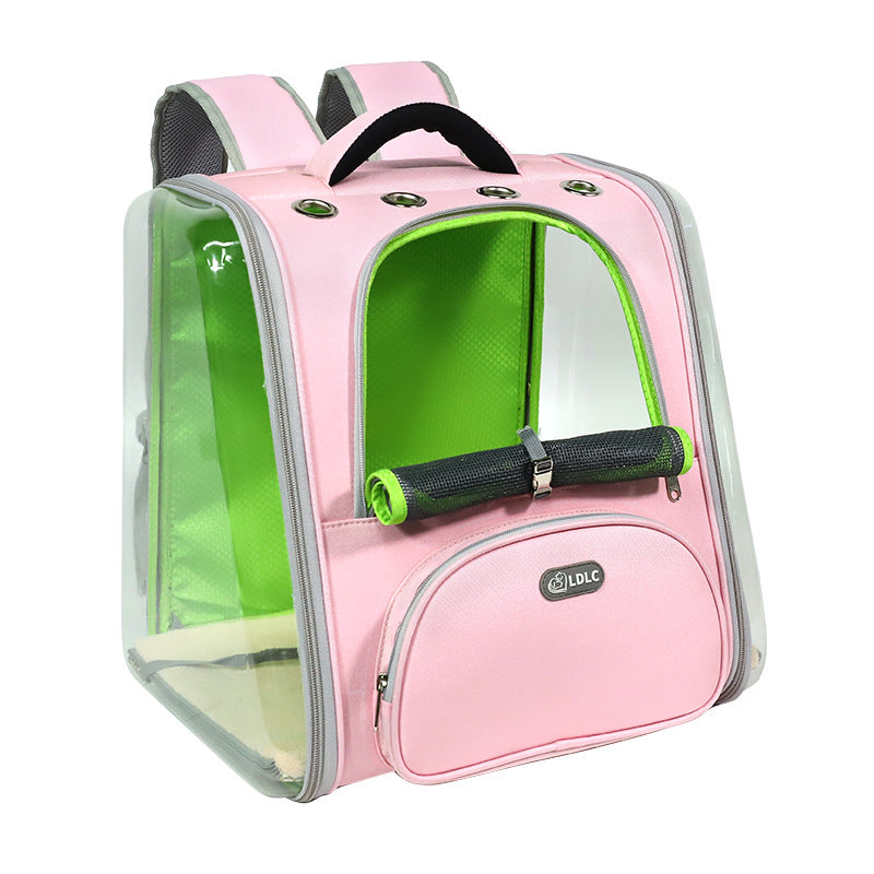 HKM-3939389 Transparent Window Pet Backpack with Ventilation Holes for Comfort
