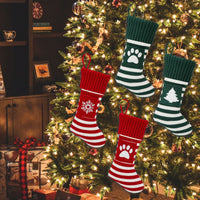 HKM-3939773 Christmas Pet Socks Gift Set - Knitted Holiday Designs for Cats and Dogs