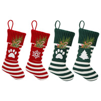 HKM-3939773 Christmas Pet Socks Gift Set - Knitted Holiday Designs for Cats and Dogs