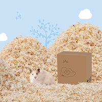 HKM-3940413 Poplar Wood Shavings for Small Animals, Birds, and Reptiles - Absorbent Bedding Material (1000G)