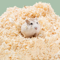 HKM-3940413 Poplar Wood Shavings for Small Animals, Birds, and Reptiles - Absorbent Bedding Material (1000G)