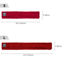 HKM-3940541 Wool Pet Scarf for Small Dogs and Cats - Warm and Stylish in Green and Red