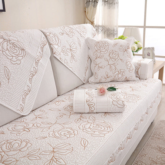 HKM-394067 Washed Cotton European Style Sofa Cushion - Multiple Sizes Available