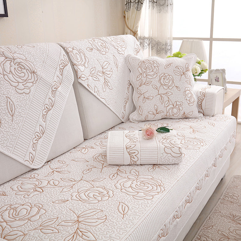 HKM-394067 Washed Cotton European Style Sofa Cushion - Multiple Sizes Available