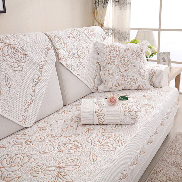 HKM-394067 Washed Cotton European Style Sofa Cushion - Multiple Sizes Available
