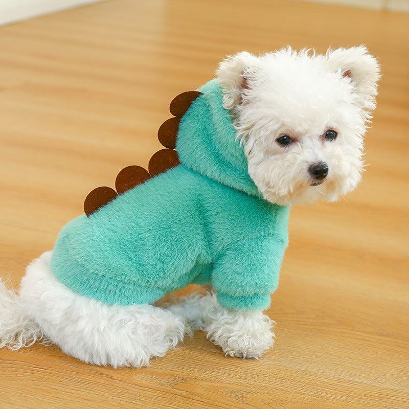HKM-3941309 Cozy Little Flying Dragon Hoodie for Pets - Warm Casual Apparel in Multiple Sizes