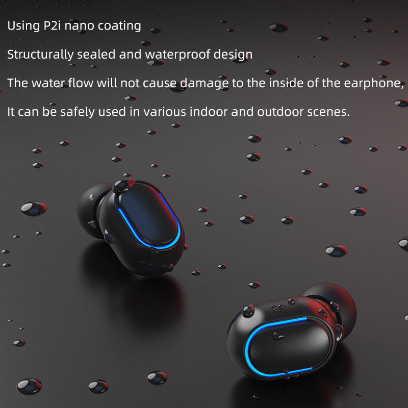 HKM-394195 Wireless Bluetooth TWS Headset with Charging Case and Long Battery Life
