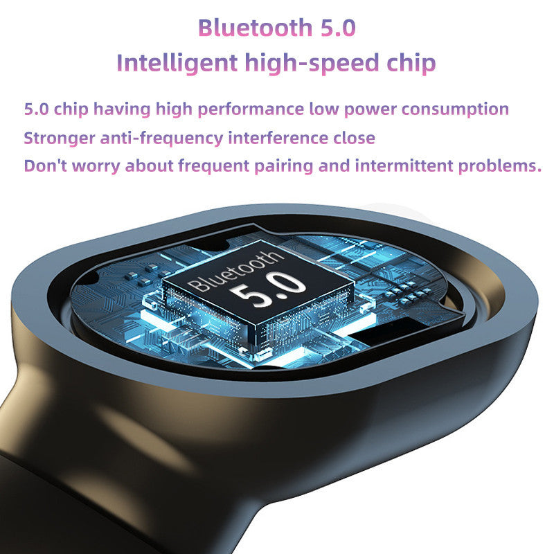 HKM-394195 Wireless Bluetooth TWS Headset with Charging Case and Long Battery Life