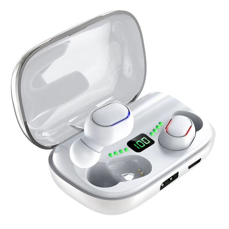 HKM-394195 Wireless Bluetooth TWS Headset with Charging Case and Long Battery Life