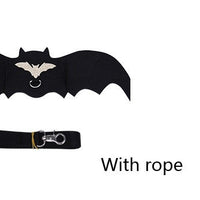 HKM-3942717 Halloween Pet Bat Wings Costume for Dogs and Cats - Durable Black Polyester Fiber and Felt Fabric
